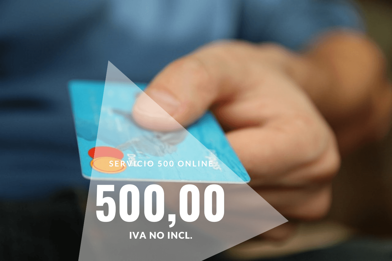 Servicio 500 Online Abogados IN DIEM. Pasarela de pago. Abogados 24 horas y urgente.
